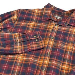 Eddie Bauer Men’s XL Flannel Shirt Plaid Button Down Long Sleeve Fall Outdoor